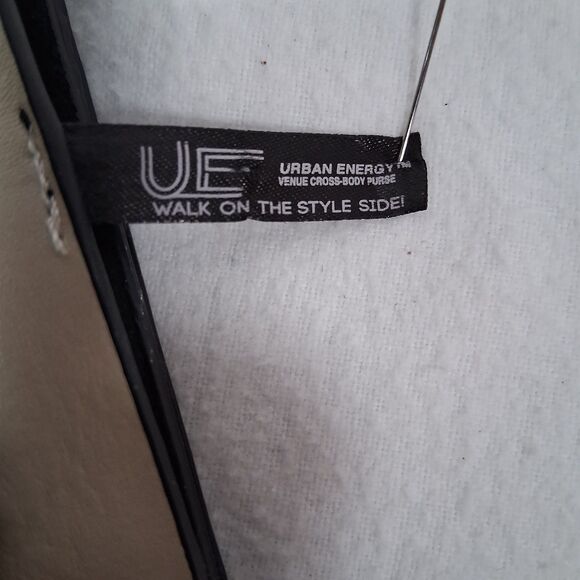 Bohemian Dark Navy Blue Tan Urban Energy Cross Body Faux Leather Purse Classic - Picture 3 of 7